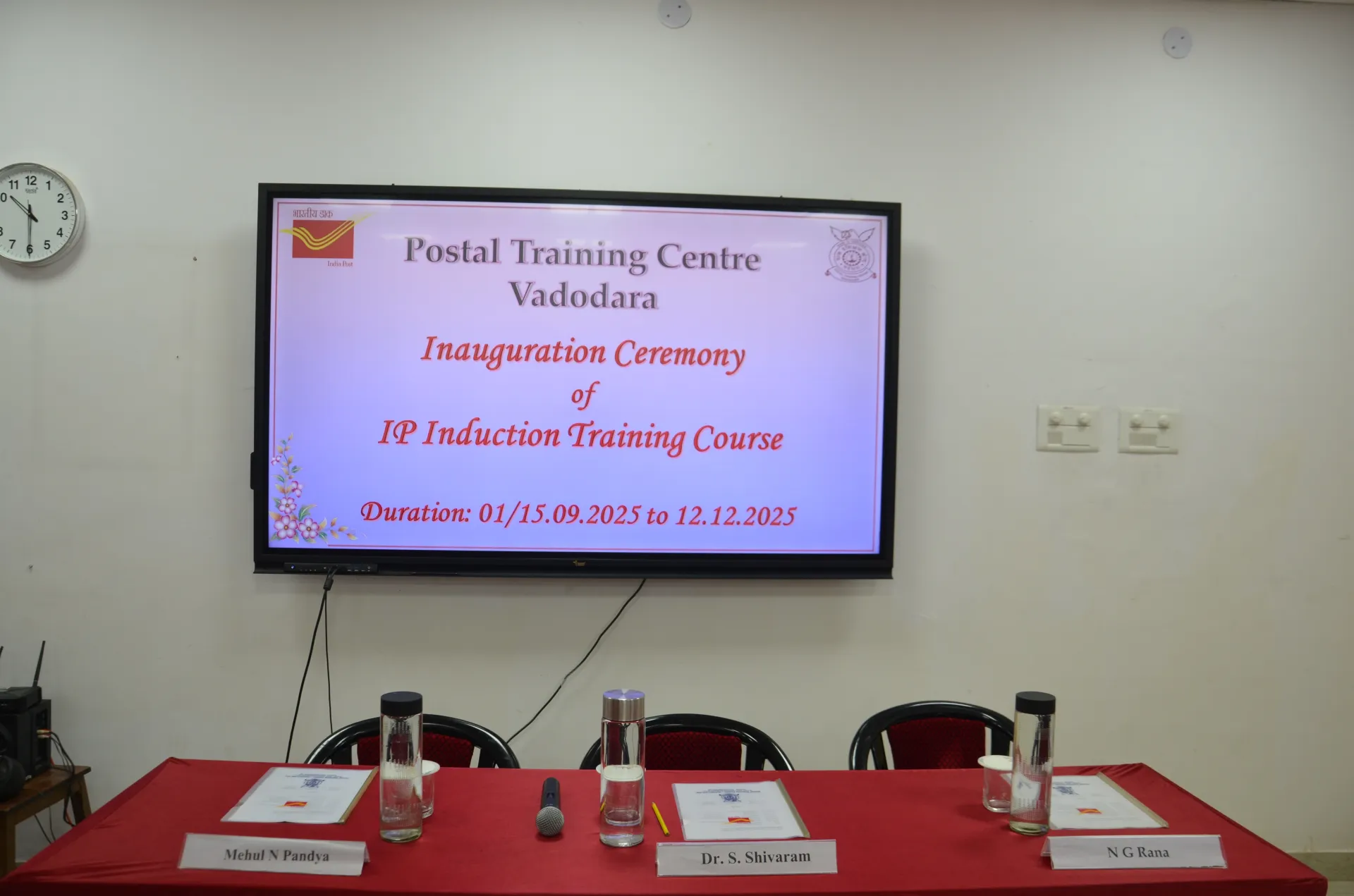 Ip Induction Manage Event: Inauguration Ceremony of IP Induction Period - 01/15.09. ...